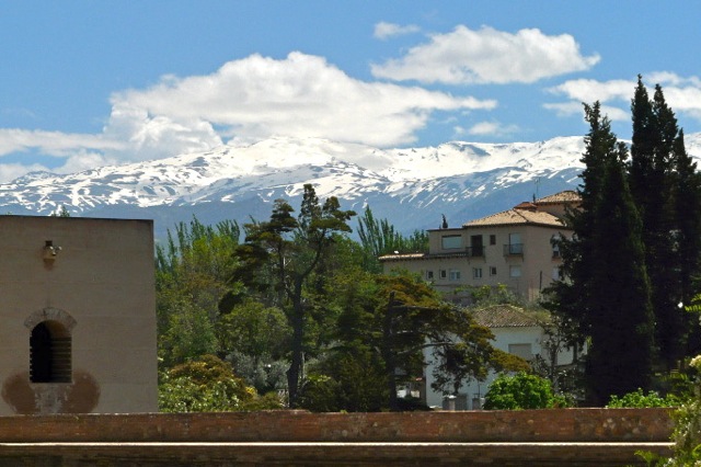 Granada - Sierra Nevada vanaf Alhambra